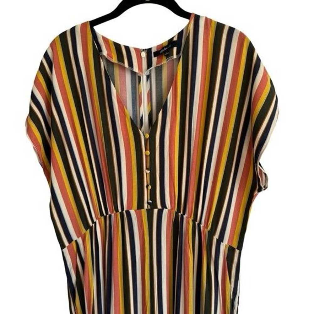 Madewell V-Neck Button-Front Jumpsuit in Rainbow … - image 7