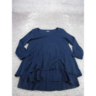 Vintage J.Jill Sweater Womens Small Navy Blue Pul… - image 1