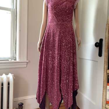 True Vintage 60s unique pink sequins dress
