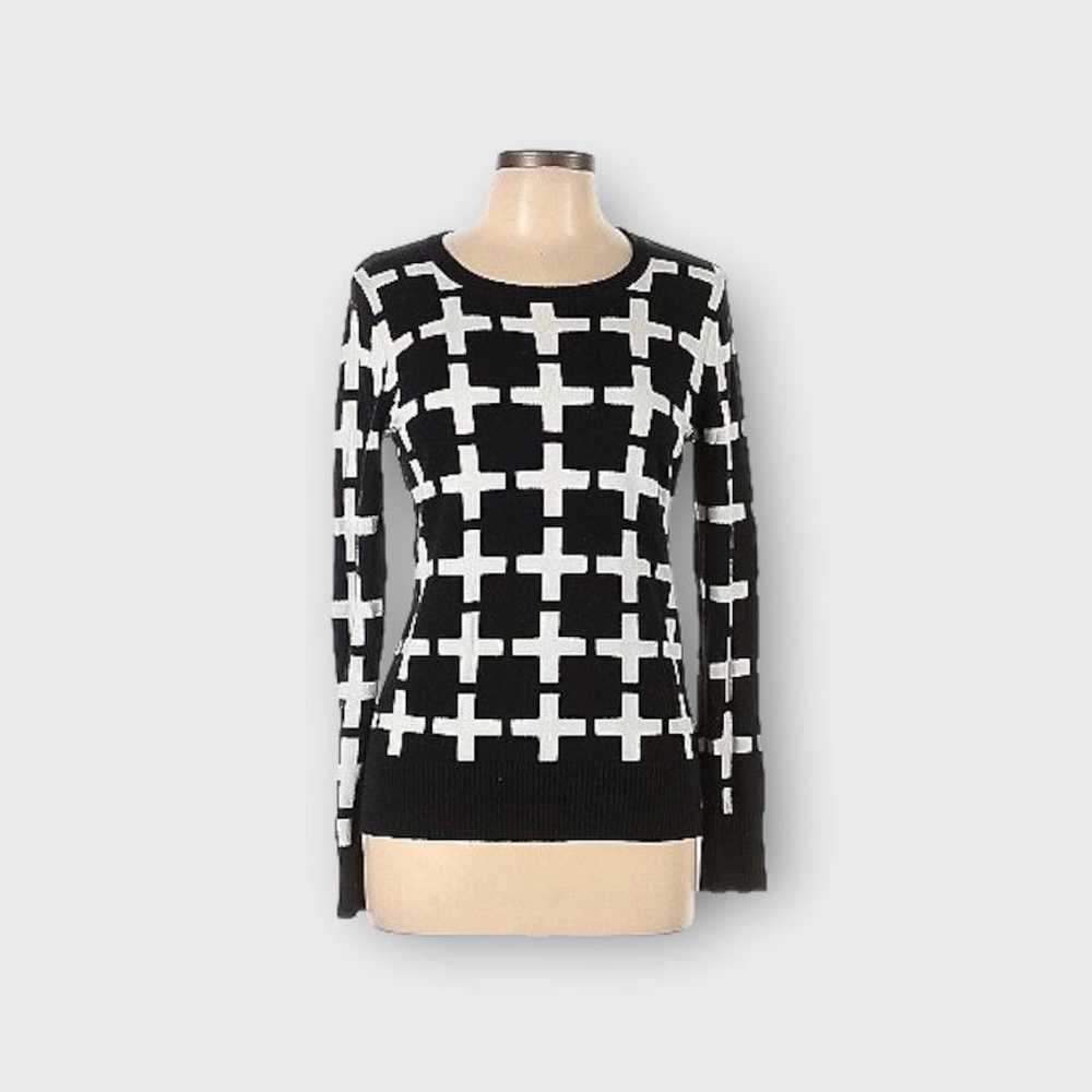 Merona Merona | Cross Print Pullover Sweater | La… - image 1
