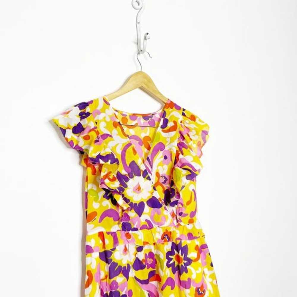 J. CREW Ruffle sleeve dress in Ratti curly floral… - image 3
