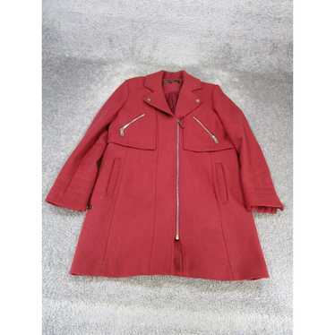 Kenneth Cole Kenneth Cole Overcoat Womens 4 Red W… - image 1