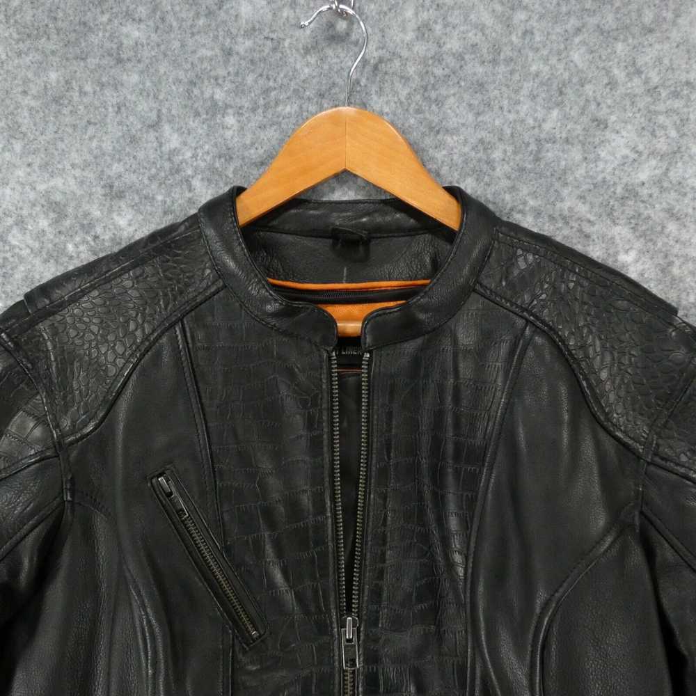 Vintage Milwaukee Leather Jacket Women XXL Black … - image 2