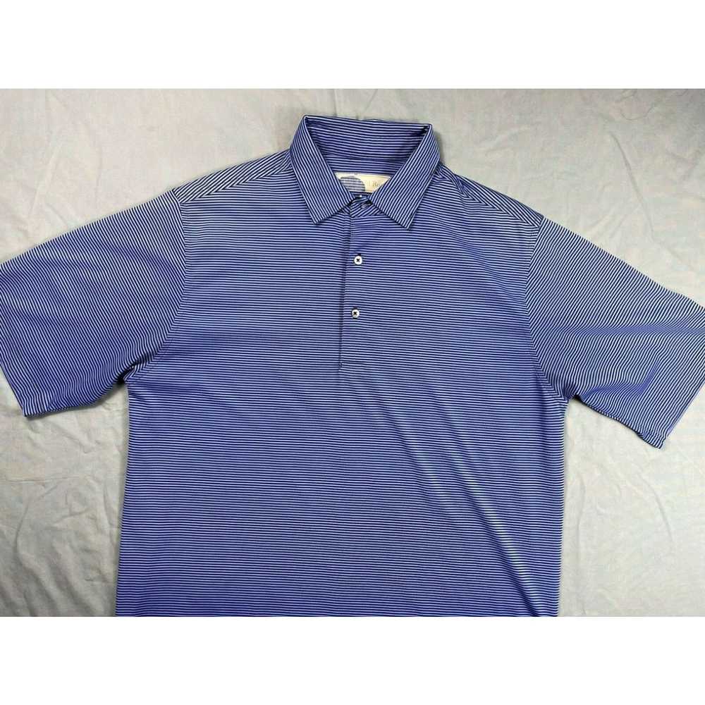 Vintage Donald Ross Polo Golf Shirt. Blue Stripe,… - image 3
