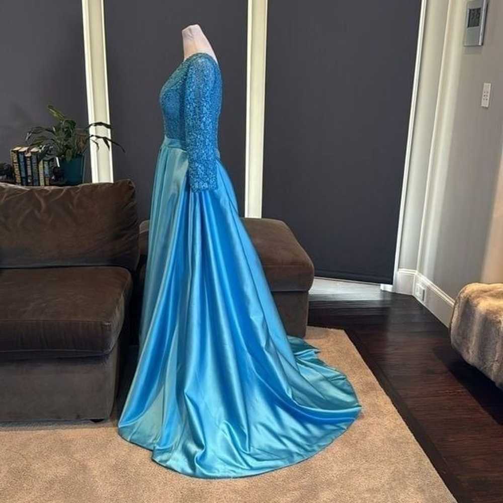 Women’s FullLength Blue Formal Prom Party Dress L… - image 7