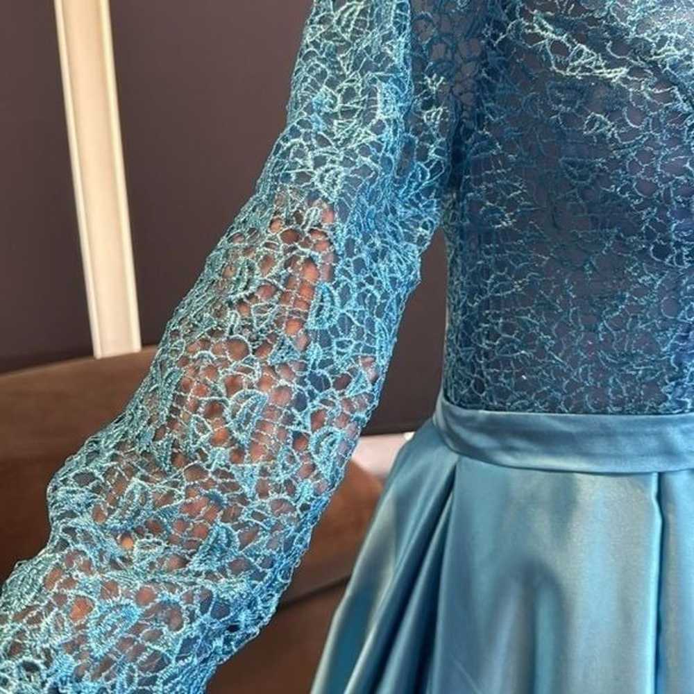 Women’s FullLength Blue Formal Prom Party Dress L… - image 8