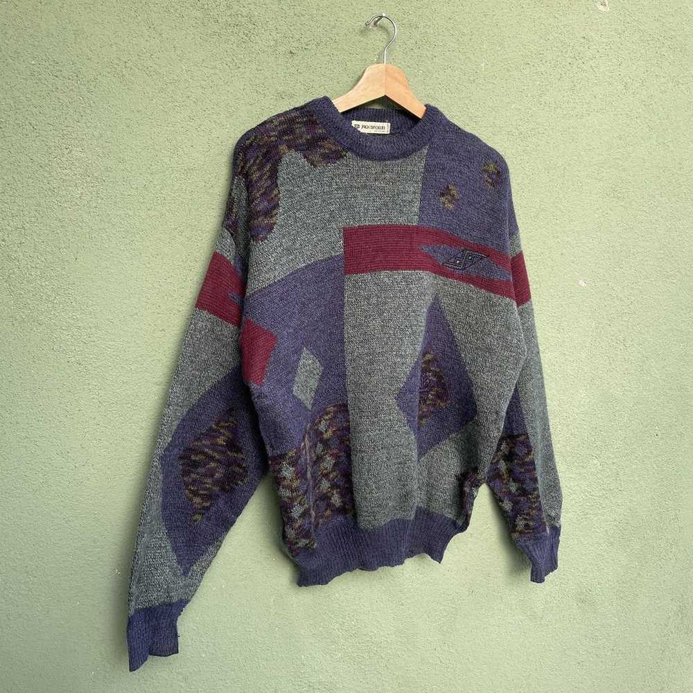 Coloured Cable Knit Sweater × Japanese Brand × Ot… - image 2