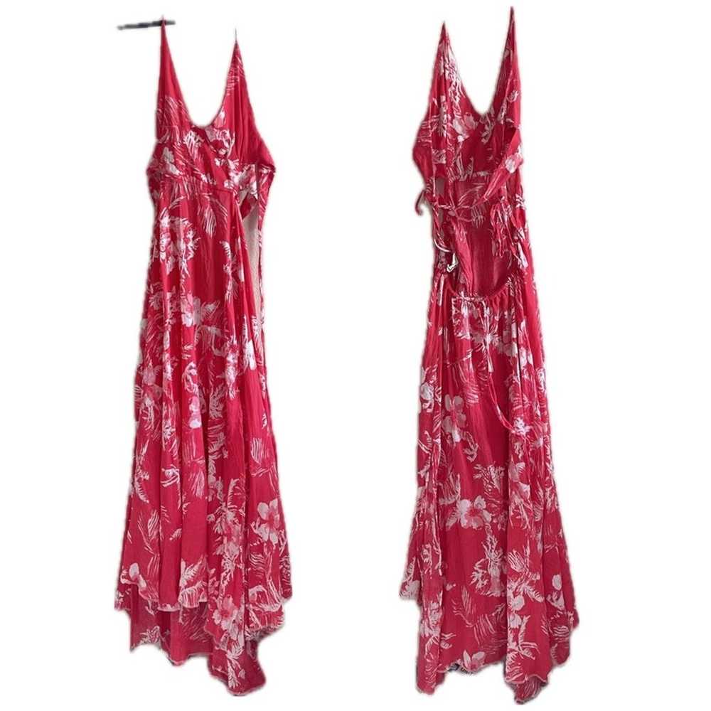 Free People Lille Print Maxi Dress in Raspberry F… - image 3