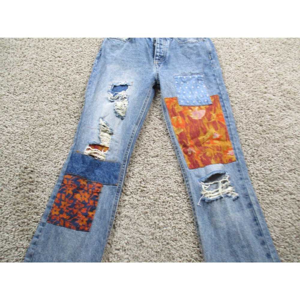Vintage We The Free Jeans Womens 24 Blue Slim Boy… - image 2