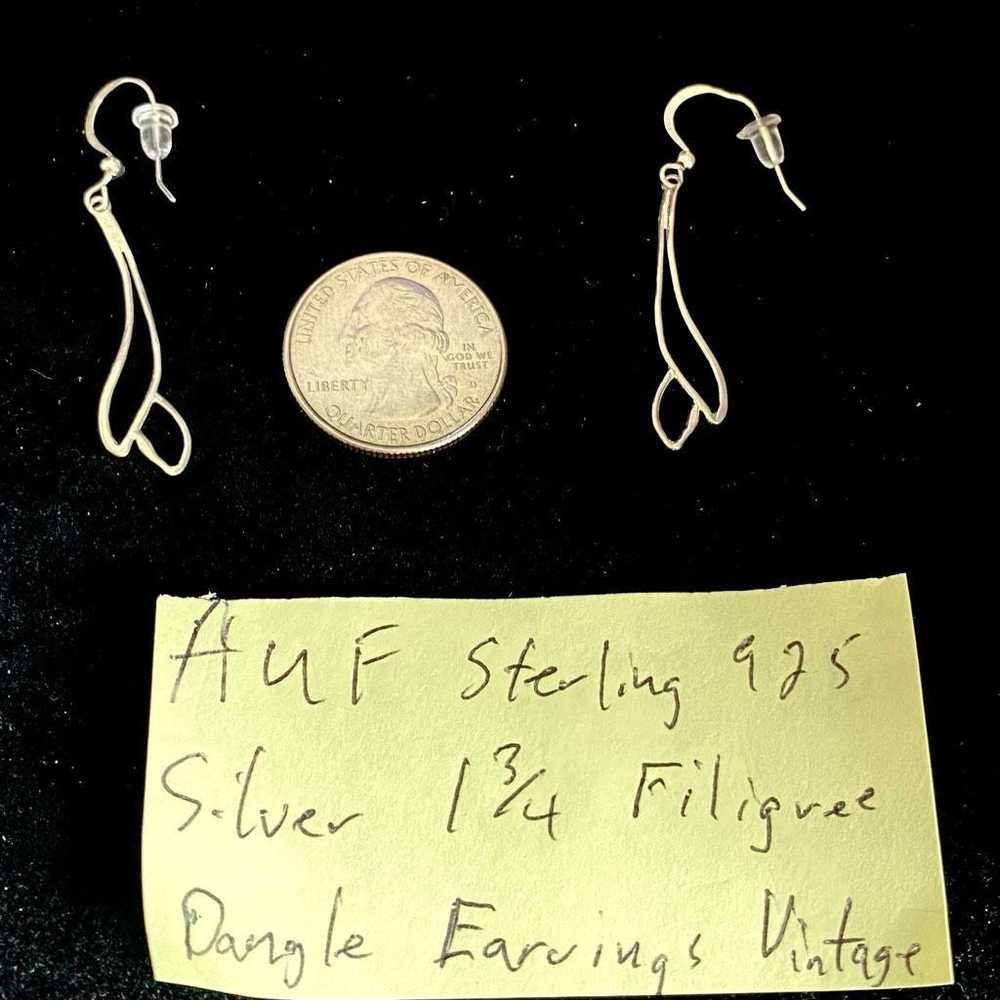 Sterling Silver AUF Sterling 925 Silver Vintage D… - image 5
