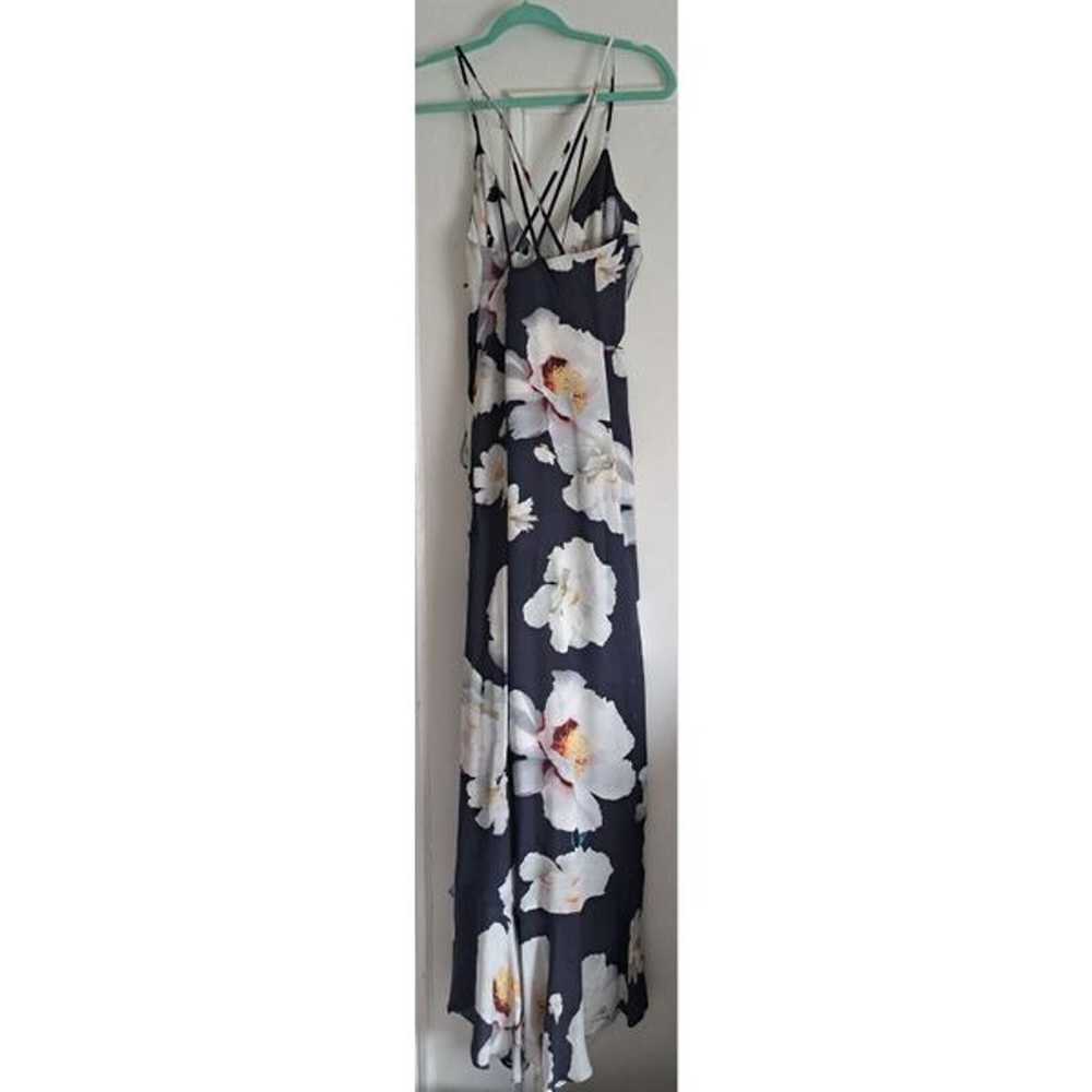 Intermix Women Silk Medium Wrap Tie Floral Midi H… - image 10