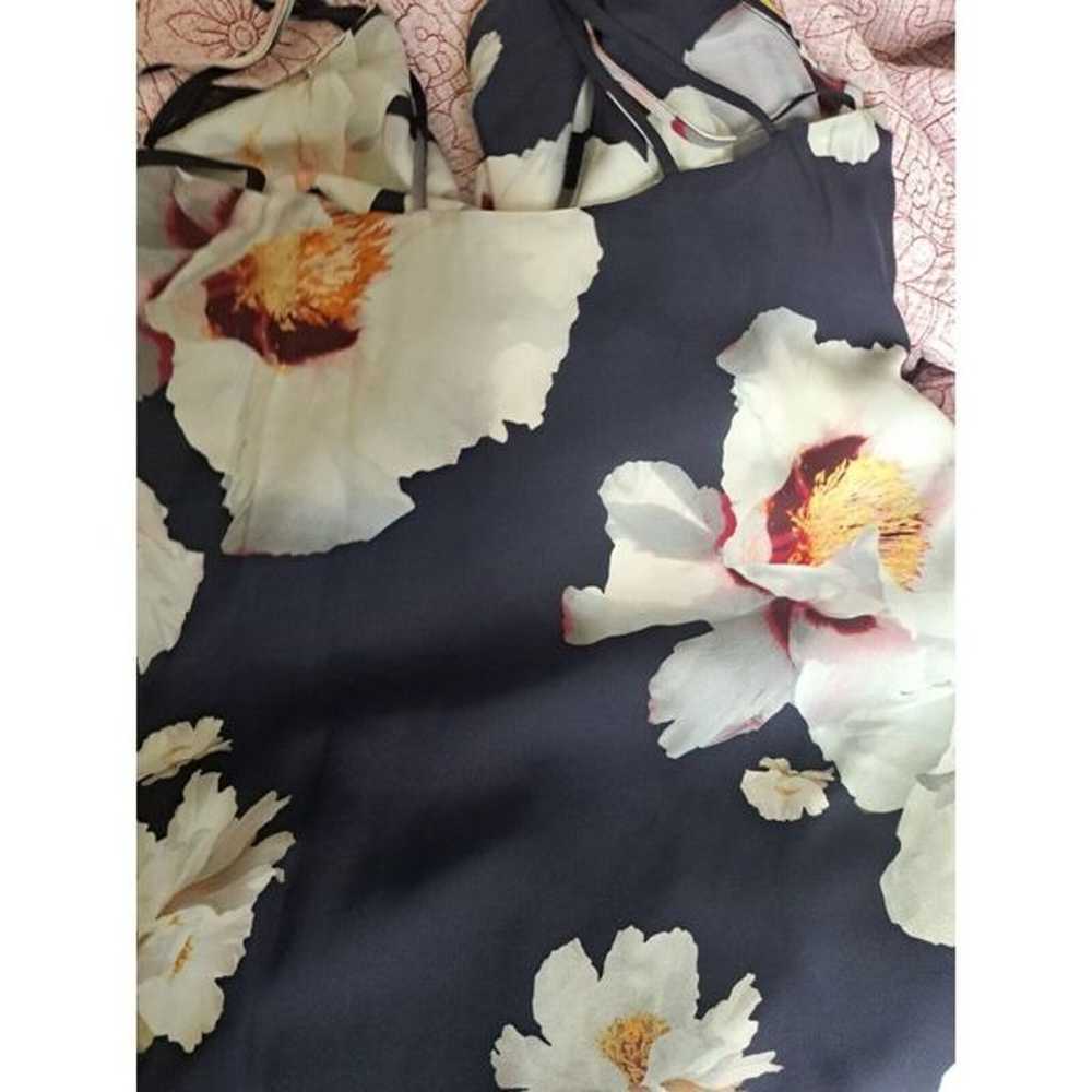 Intermix Women Silk Medium Wrap Tie Floral Midi H… - image 6