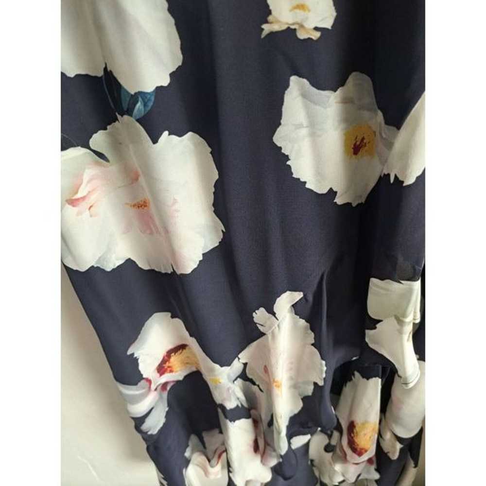 Intermix Women Silk Medium Wrap Tie Floral Midi H… - image 8