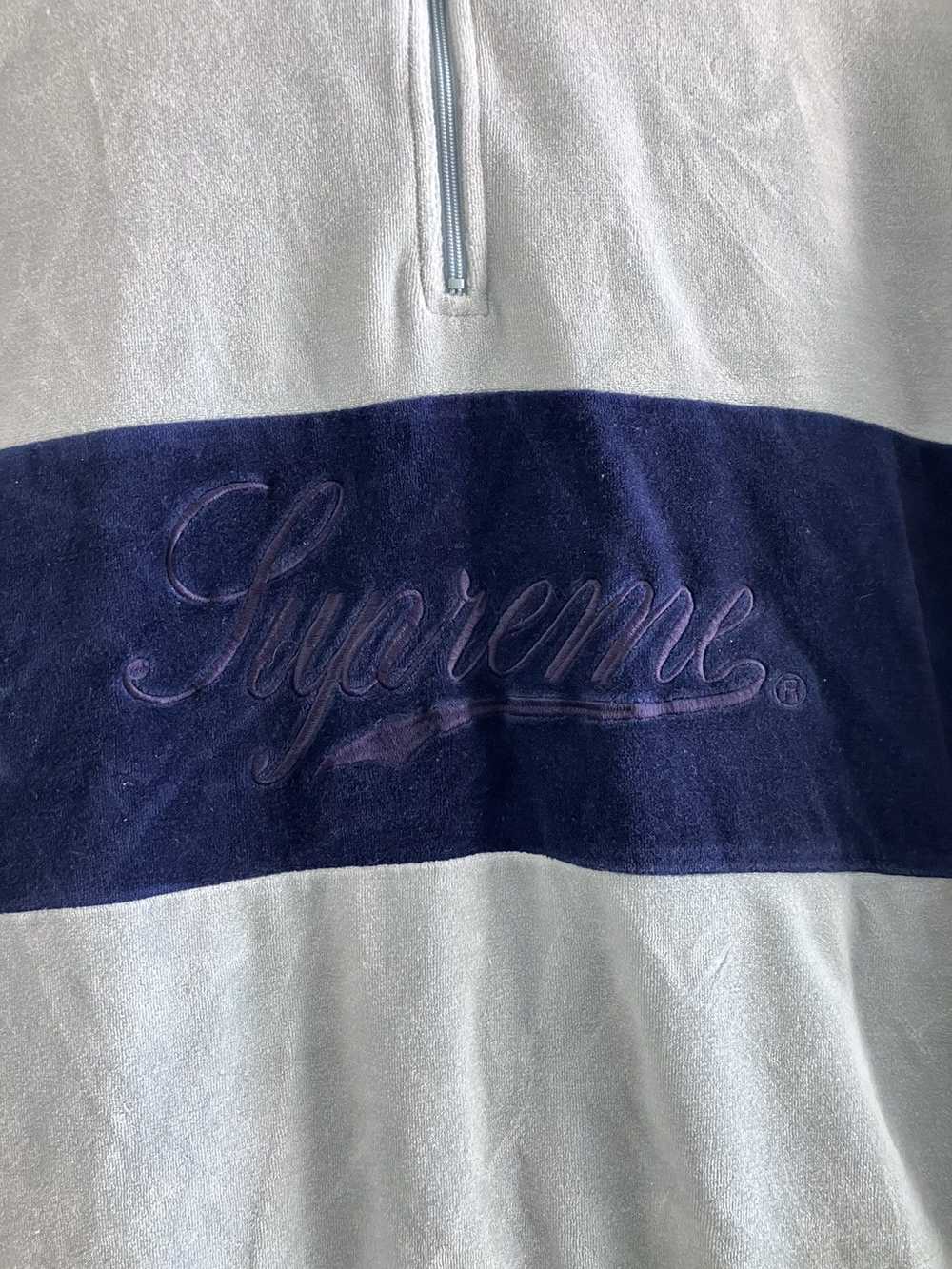 Supreme Supreme Velour 1/4 Zip Track Suit Set (To… - image 3
