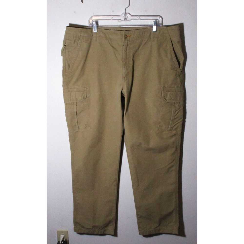 Vintage Men's L.L. BEAN Tan Khaki Cargo Pants Siz… - image 1