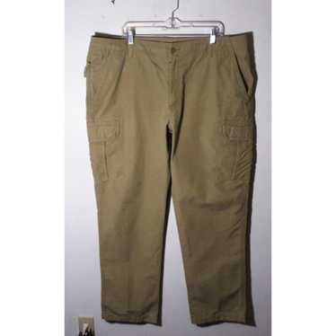Vintage Men's L.L. BEAN Tan Khaki Cargo Pants Siz… - image 1