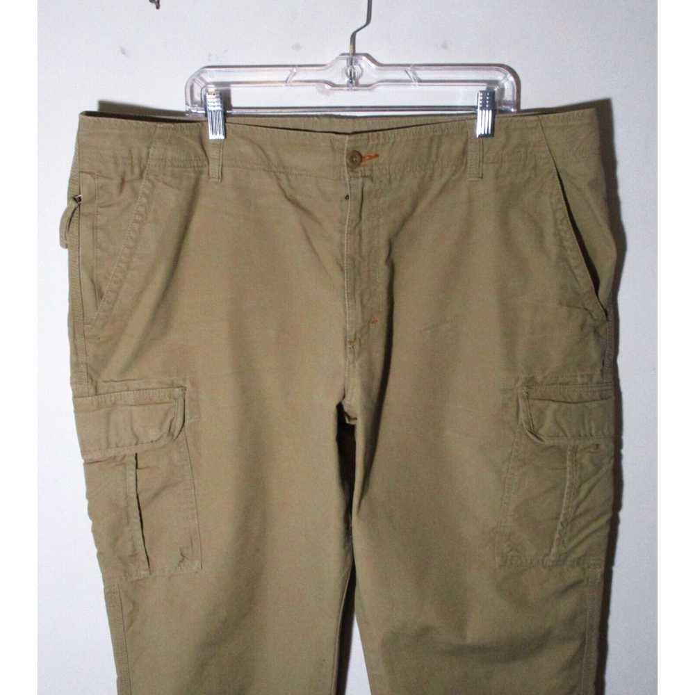 Vintage Men's L.L. BEAN Tan Khaki Cargo Pants Siz… - image 2
