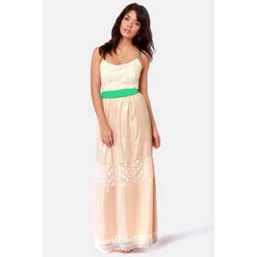 Love Sonnet Cream Lace Maxi Dress By Champagne and