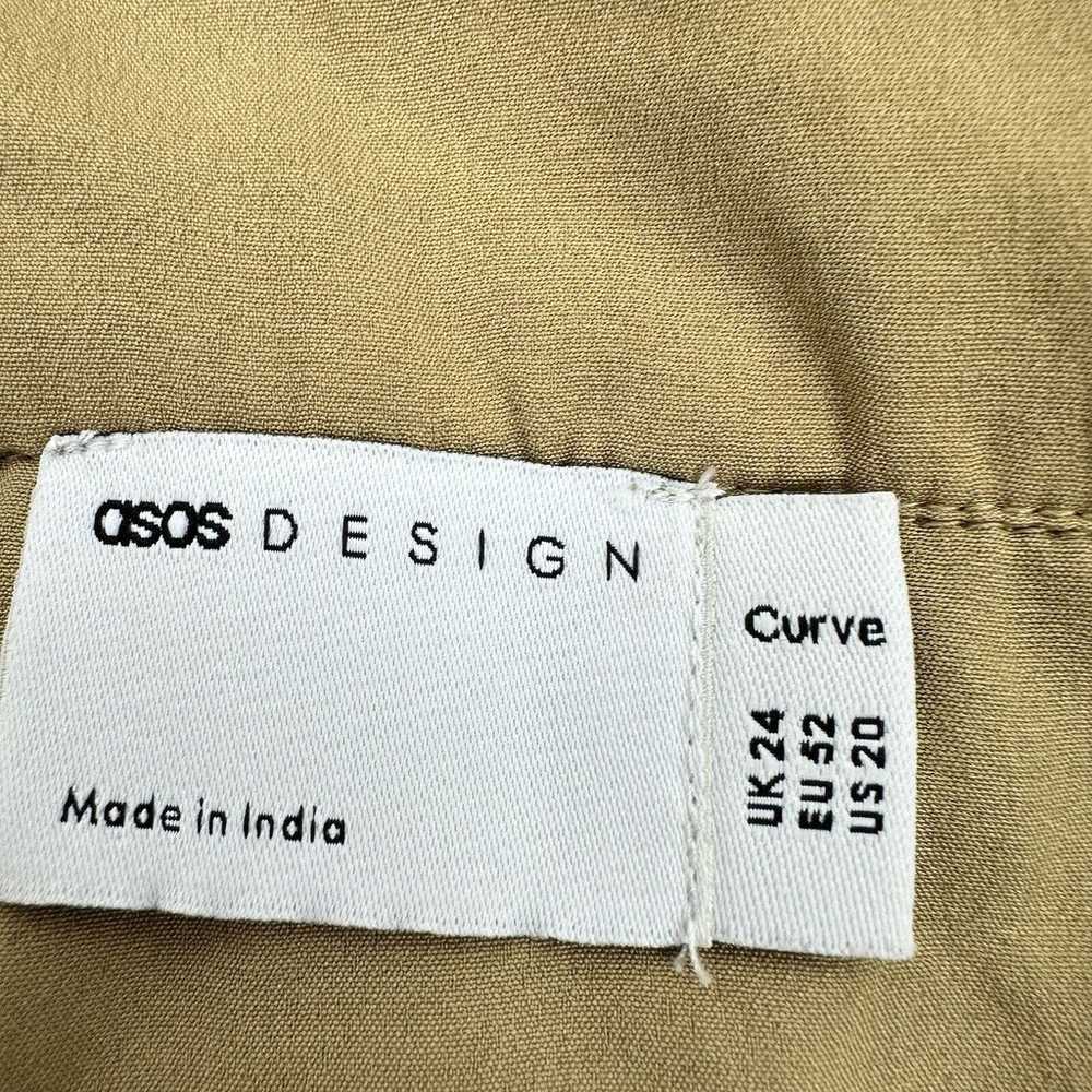 Asos Curve Pleated Tiered Midi Dress Plus Size 20… - image 10