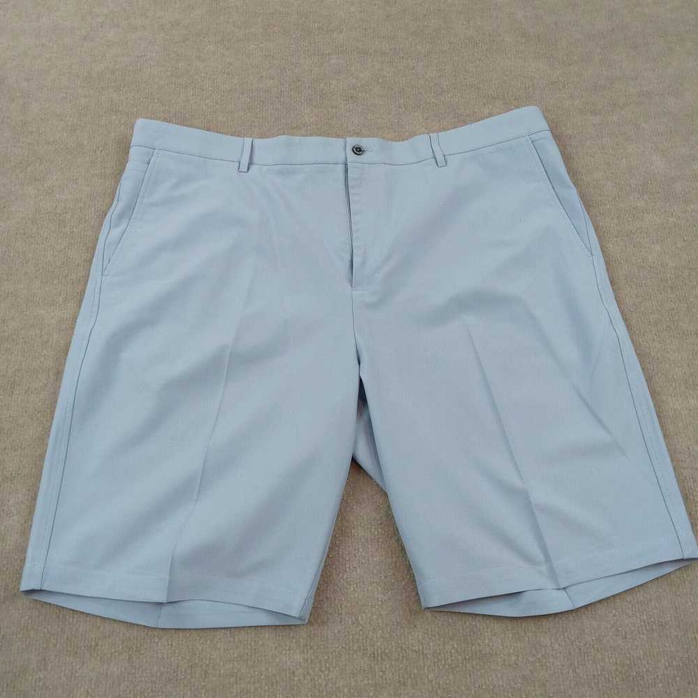 Vintage Dunning Shorts Mens 40 Blue Flat Front Ch… - image 1