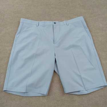Vintage Dunning Shorts Mens 40 Blue Flat Front Ch… - image 1