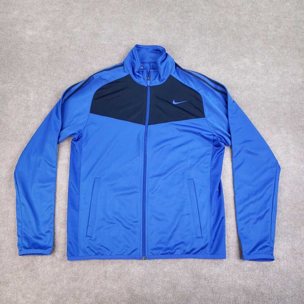 Nike Nike Full Zip Sweatshirt Mens Medium Blue Bl… - image 1