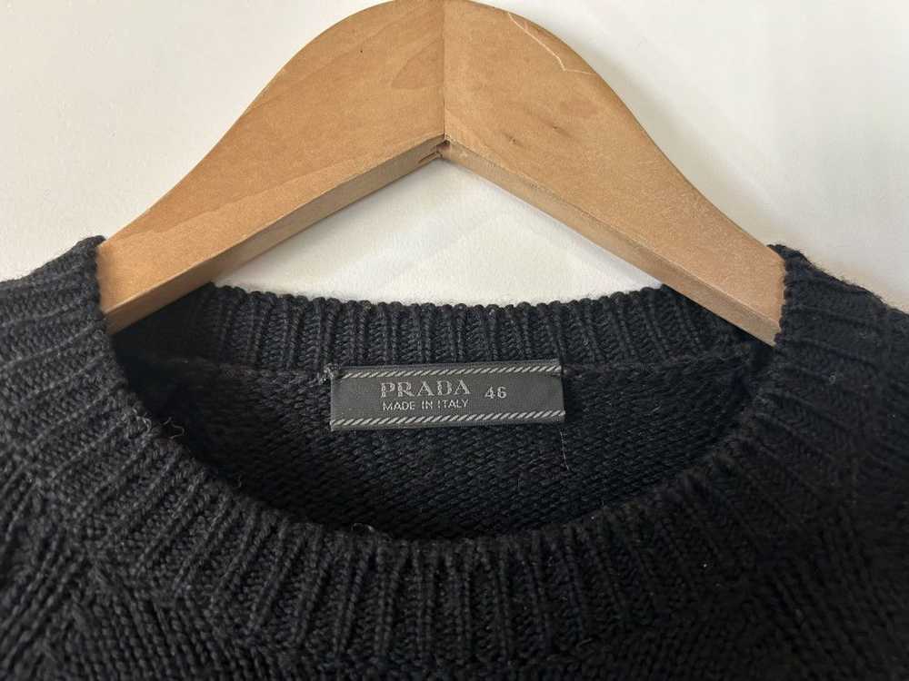Prada Wool Knot Weave Sweater - image 2