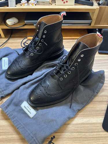 Thom Browne Pebble Grain Wingtip Brogue Boots