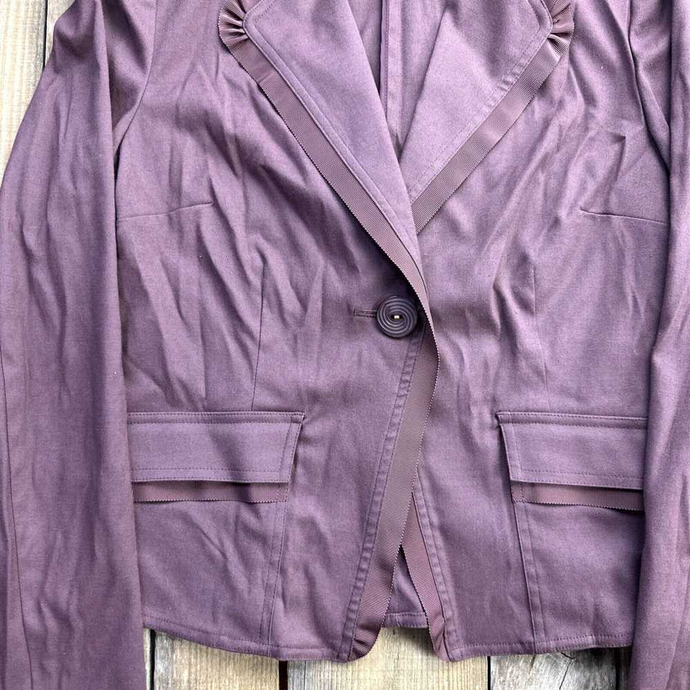 Vintage J. Jill Blazer Jacket Womens Size 4 Purple - image 2