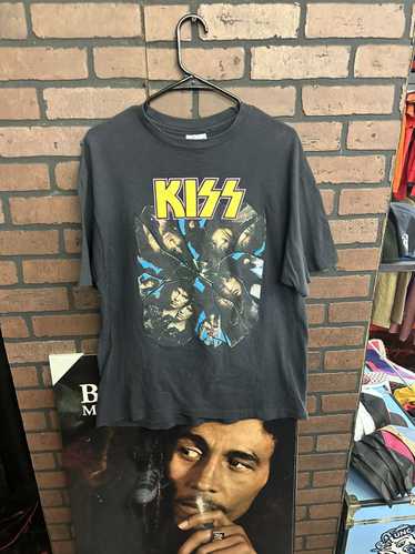 VINTAGE 1988 Kiss Crazy high quality Nights Band Tee Tour Nugent Skull Raglan Baseball Tee L