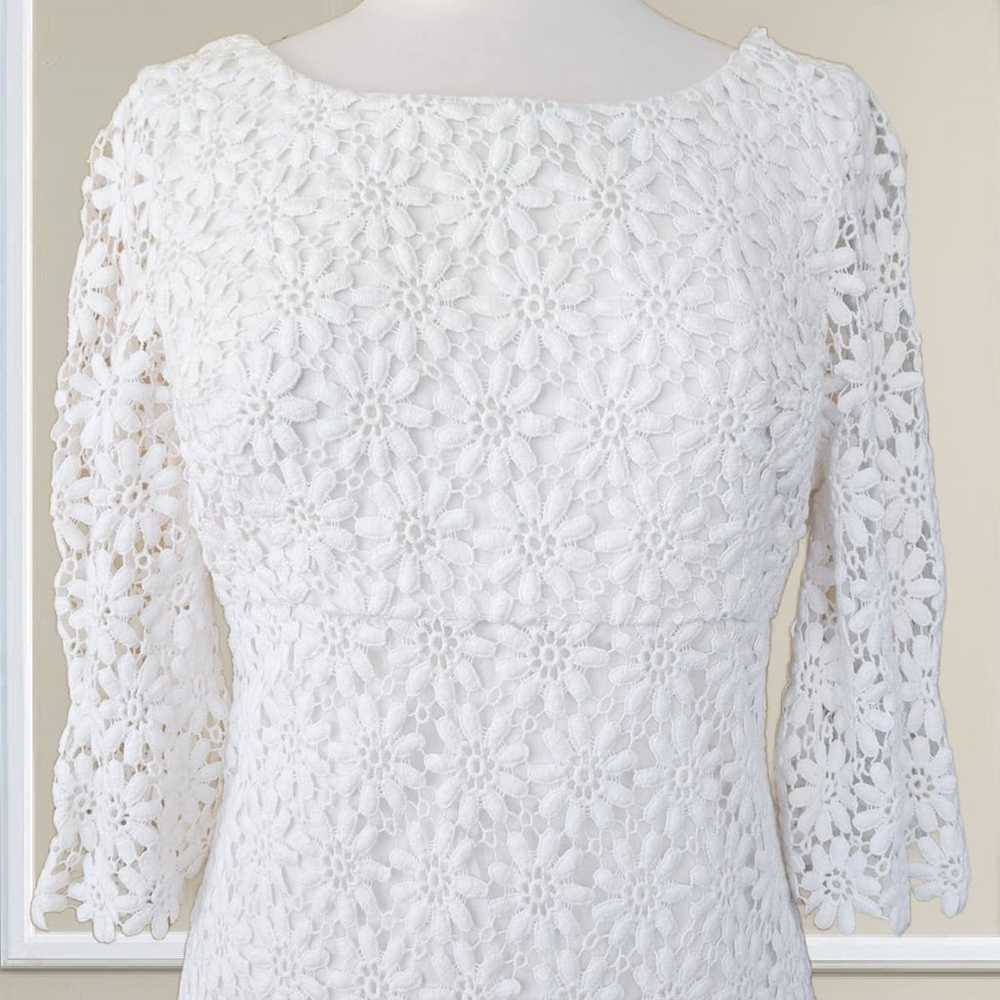 Lilly Pulitzer Shayna White Floral Crochet Lace D… - image 6