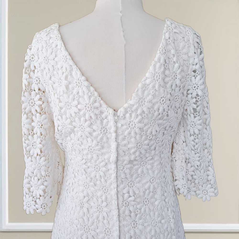 Lilly Pulitzer Shayna White Floral Crochet Lace D… - image 7