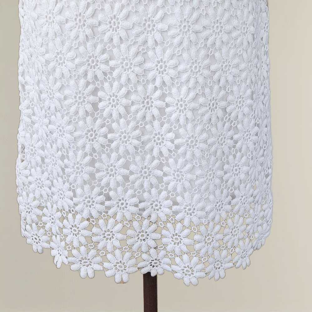 Lilly Pulitzer Shayna White Floral Crochet Lace D… - image 8