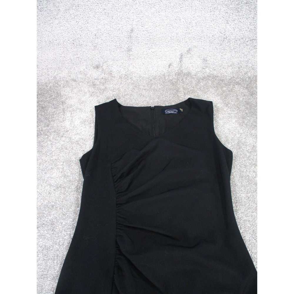 Vintage Magaschoni Shift Dress Womens 8 Black Sle… - image 2