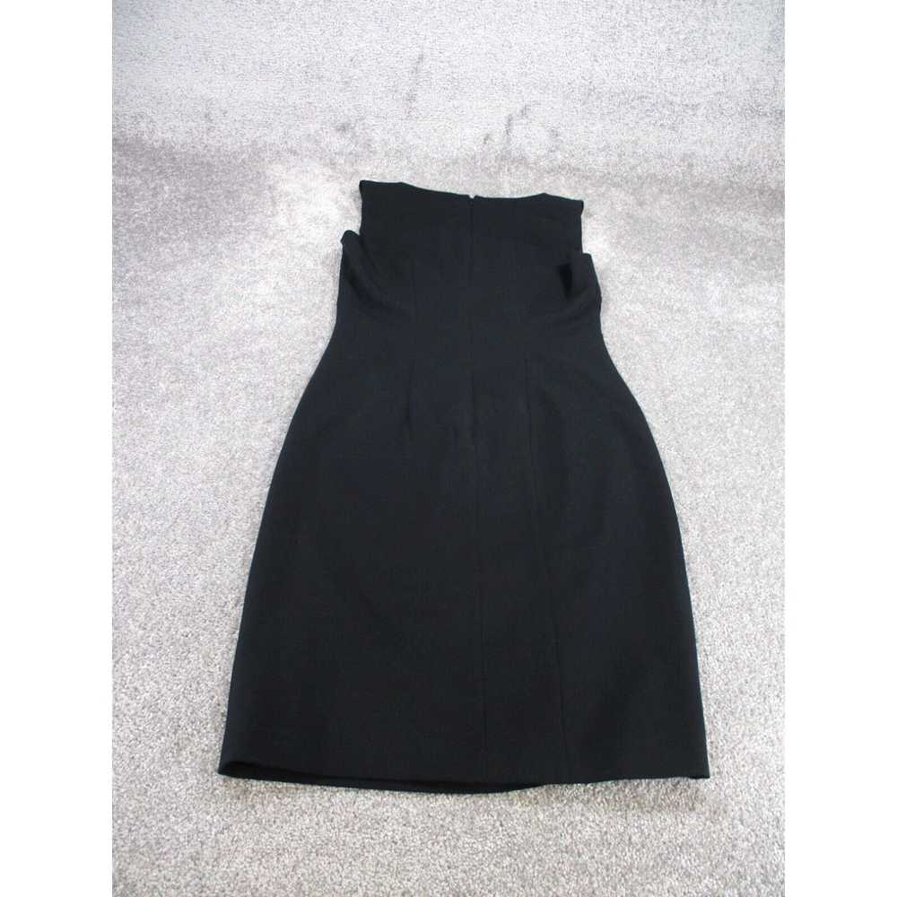 Vintage Magaschoni Shift Dress Womens 8 Black Sle… - image 3