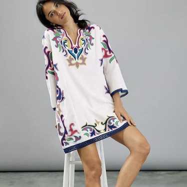 Maeve For Anthropologie Olympia Embroidered Tunic 