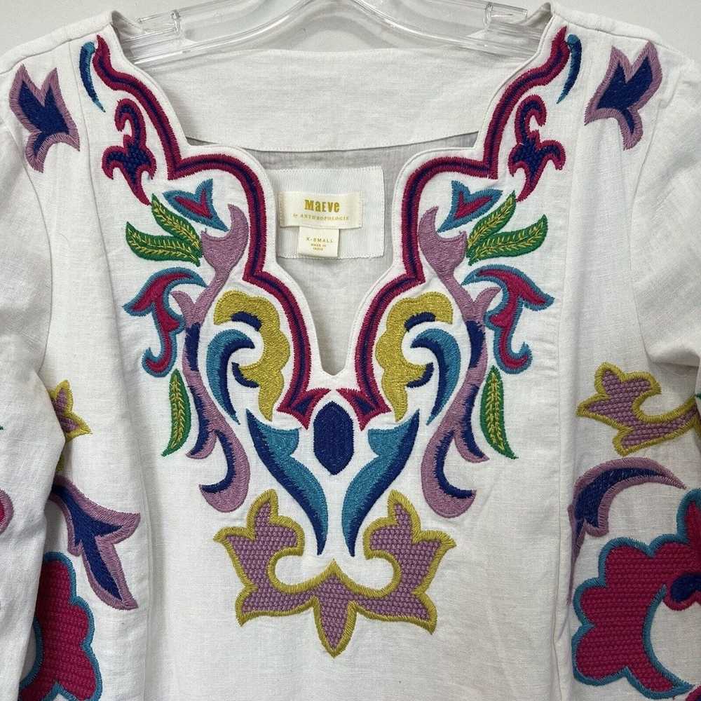 Maeve For Anthropologie Olympia Embroidered Tunic… - image 7
