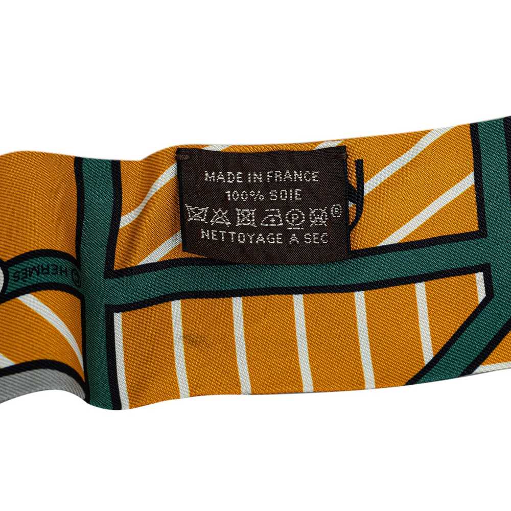 Hermes Hermès Quadrige Bayadere Twilly Silk Scarf - image 4