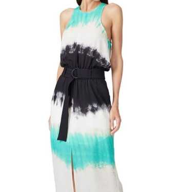 A.L.C Tallulah Tie-Dye Sleeveless Silk Midi Dress… - image 1