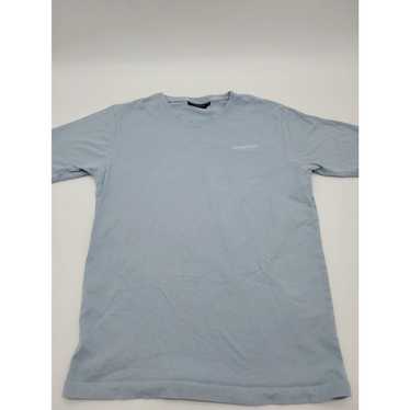 Vintage Crosshatch T-shirt Mens Medium Blue Spell… - image 1