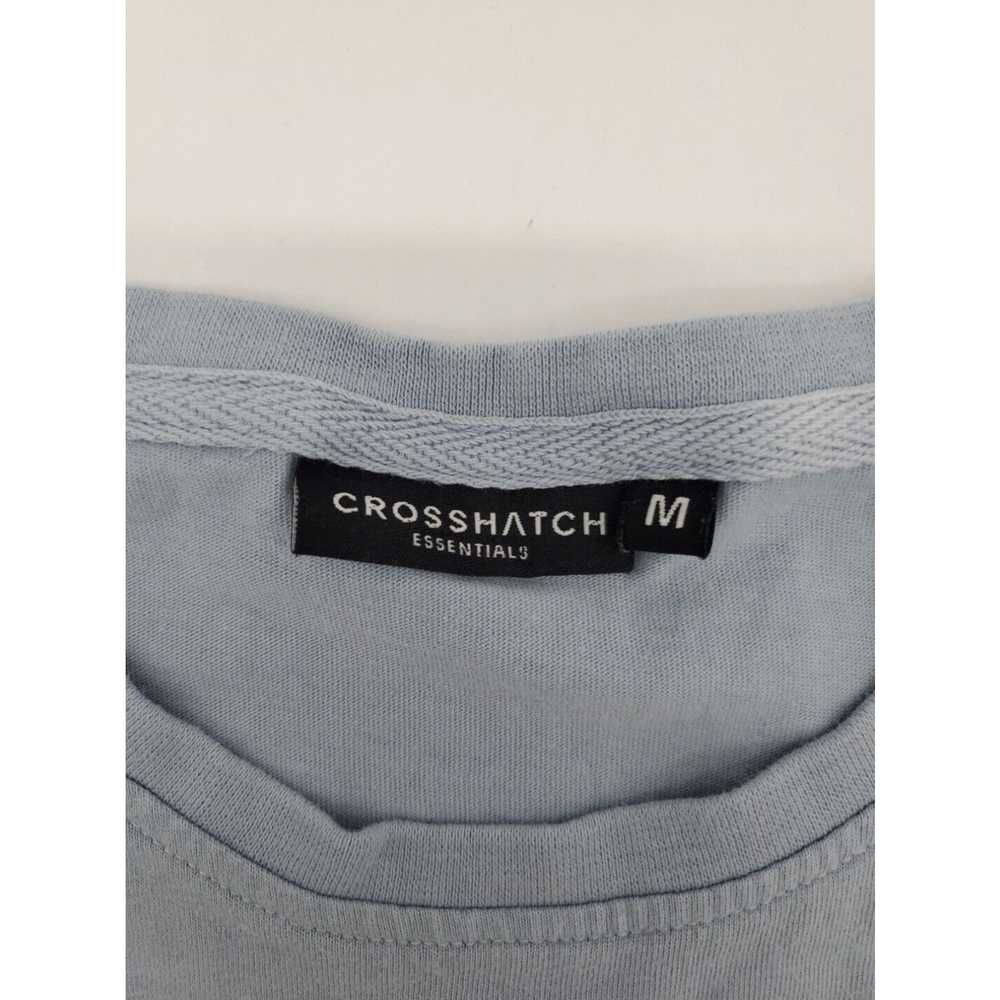 Vintage Crosshatch T-shirt Mens Medium Blue Spell… - image 3