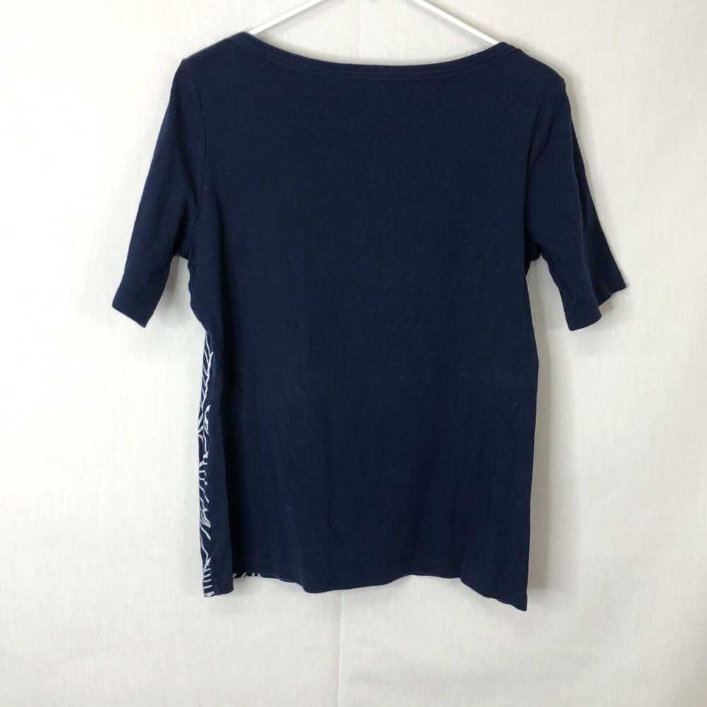 Vintage Kim Rogers Womens Blue Short Sleeves Casu… - image 2