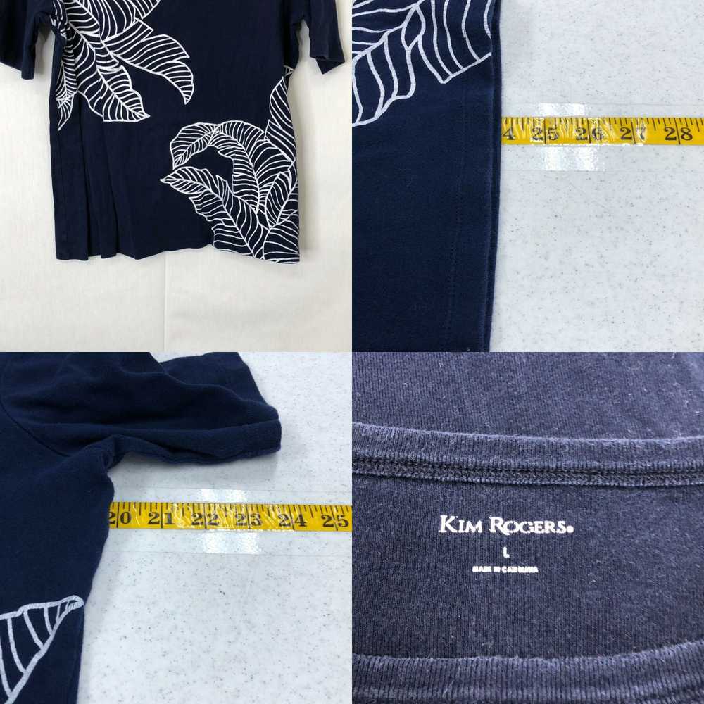 Vintage Kim Rogers Womens Blue Short Sleeves Casu… - image 4