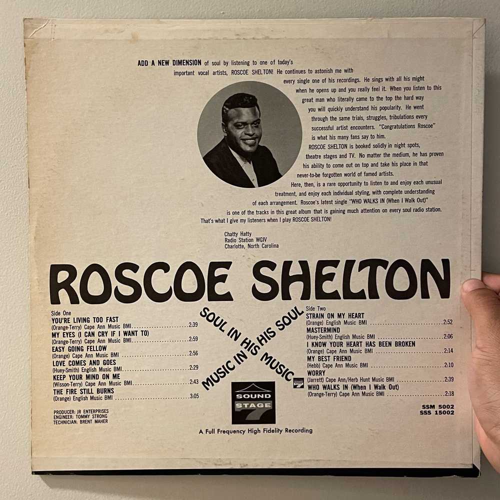 Blank Roscoe Shelton - Soul In His Music LP vinta… - image 2