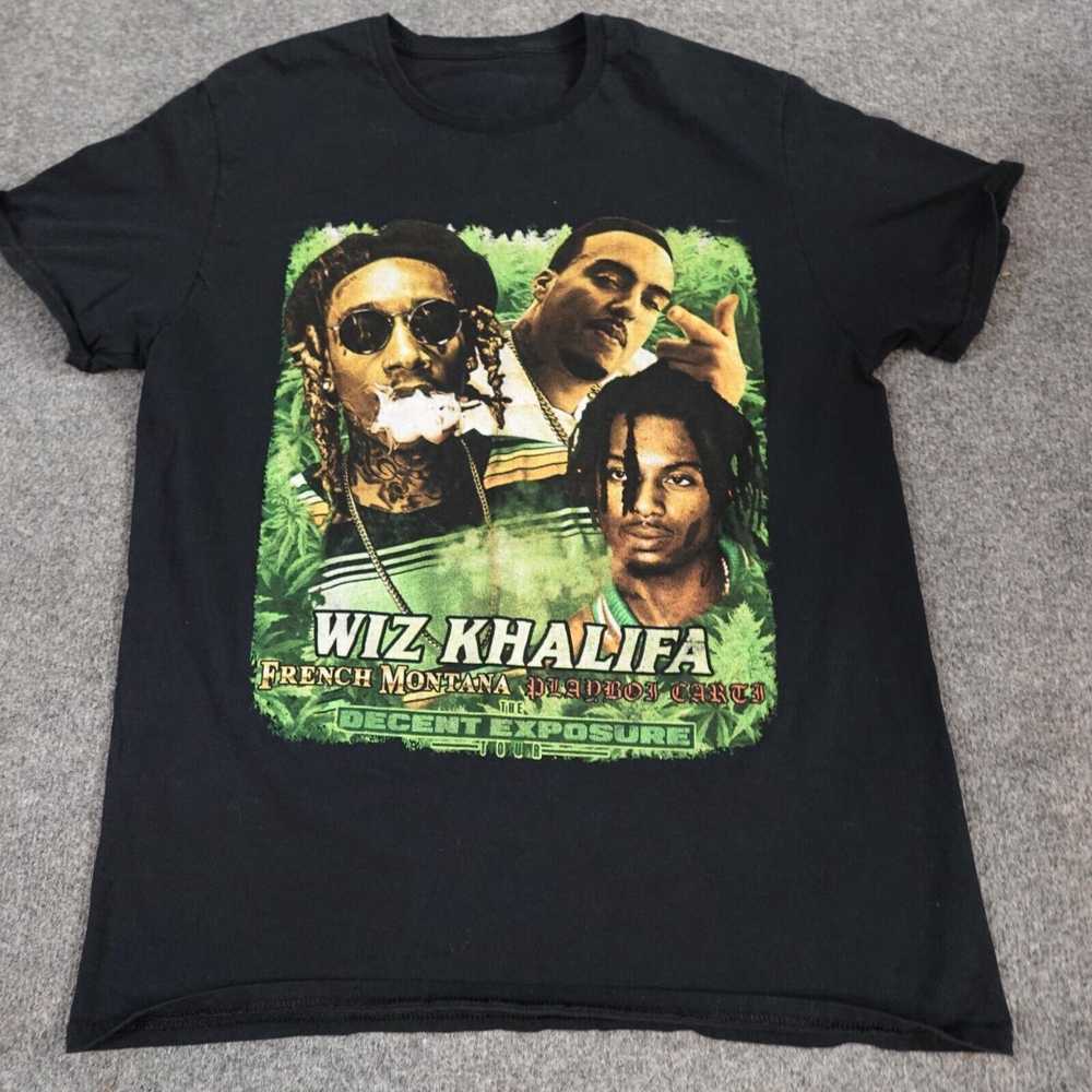 Vintage Wiz Khalifa T-shirt M Black Tour Concert … - image 1