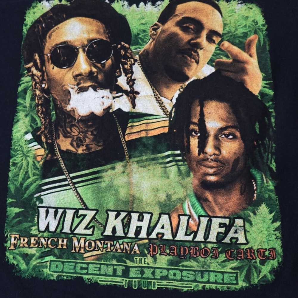 Vintage Wiz Khalifa T-shirt M Black Tour Concert … - image 2