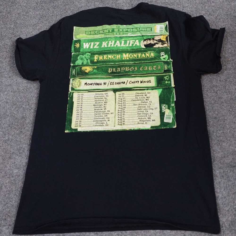 Vintage Wiz Khalifa T-shirt M Black Tour Concert … - image 3