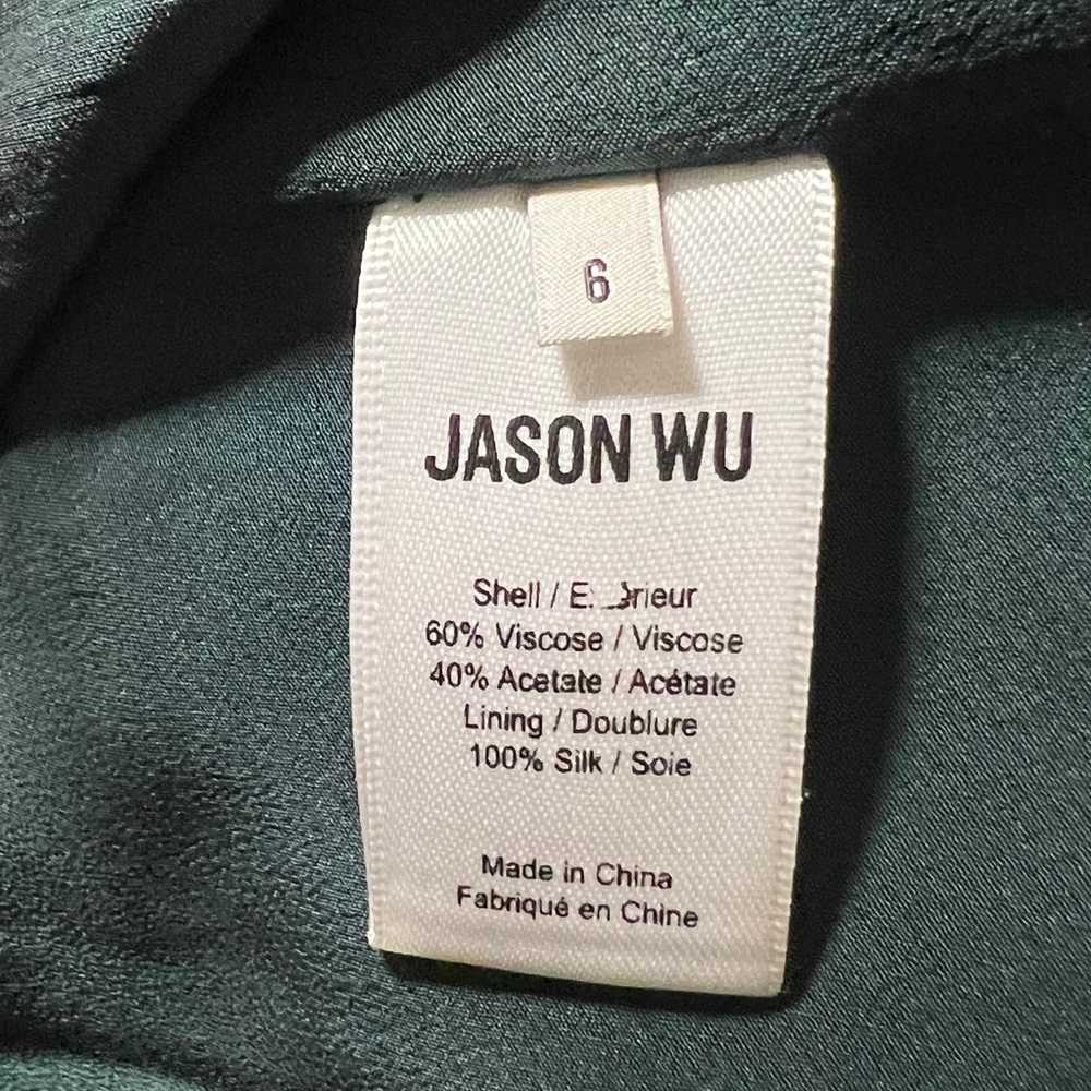 Jason Wu Collection Green Clip Fringe Short Sleev… - image 11