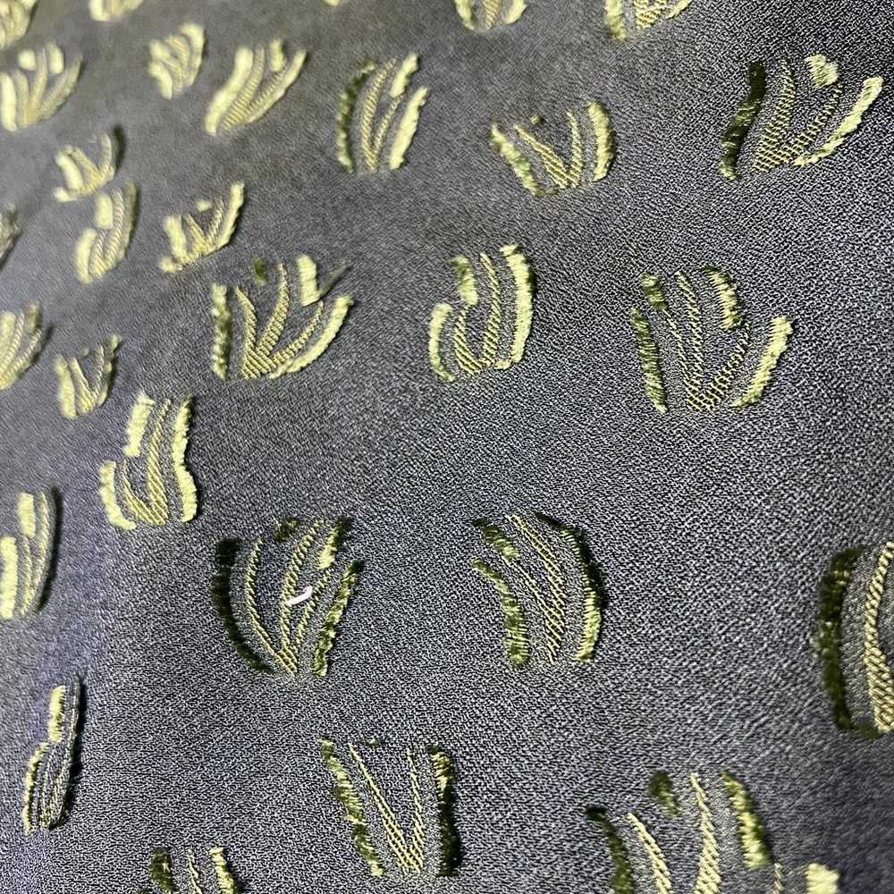 Jason Wu Collection Green Clip Fringe Short Sleev… - image 9