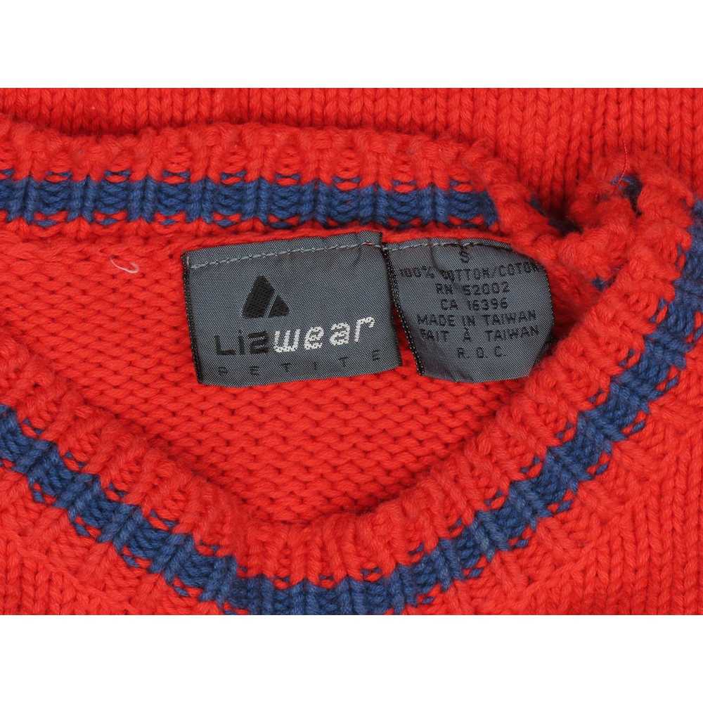 Other Vintage Lizwear Pullover Polka Dot Red Knit… - image 4
